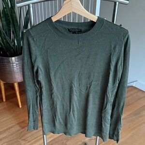 Banana Republic Olive Silk Cashmere Sweater